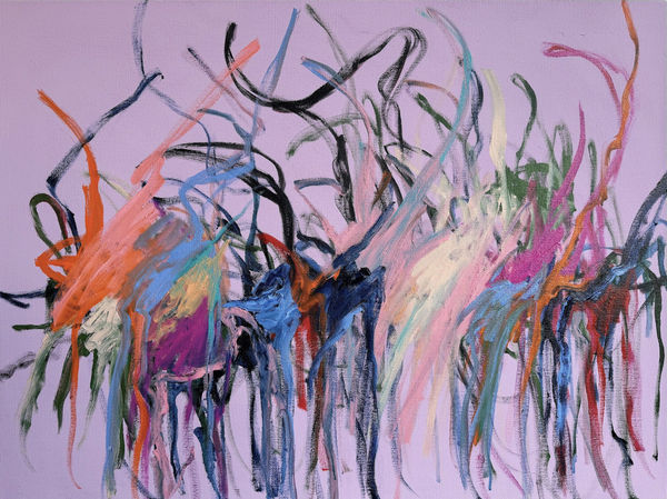 a'driane nieves, Untitled, 2024, acrylic and house paint on belgian linen, 76.2 × 101.6 cm / 30 x 40 inch