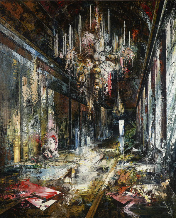 John Monks, Sound, 2024, oil on canvas, 214 x 171 cm