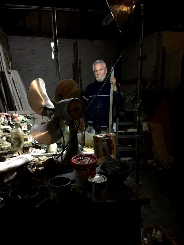 John in his studio