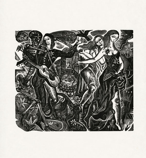 David Jones, Everyman, 1929 Wood Engraving
