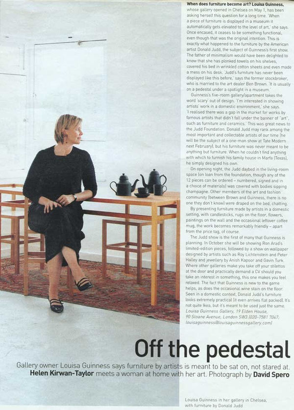 When does furniture become art?