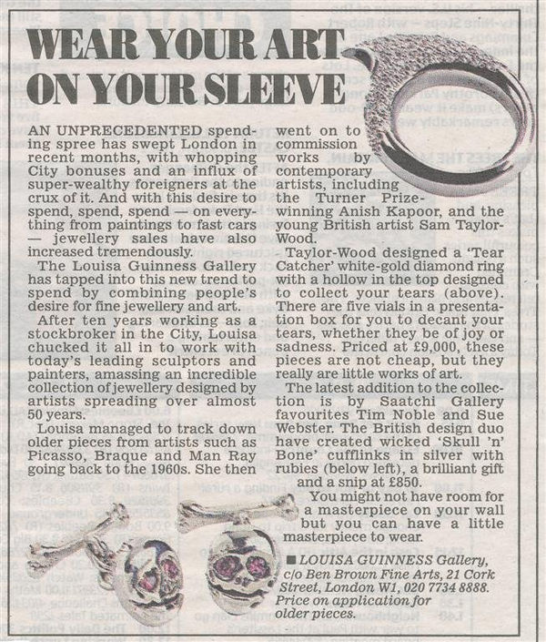 Wear your art on your sleeve: Sam Taylor-Wood and Tim Noble & Sue Webster