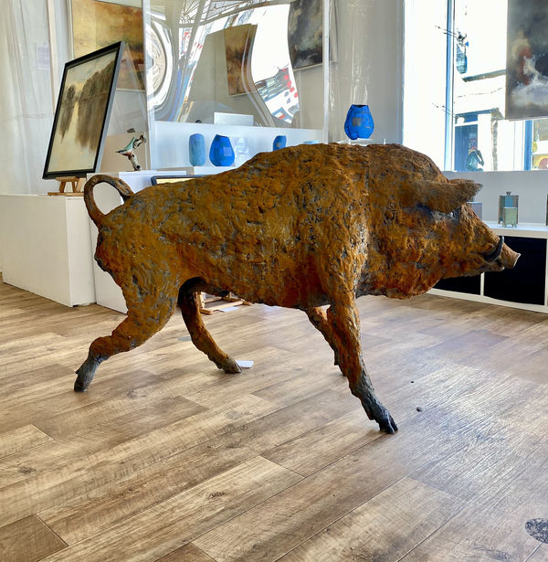 Wild boar sculpture