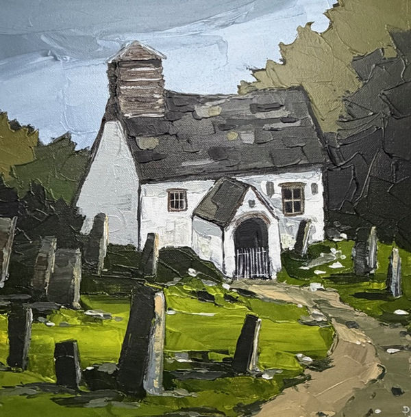 Welsh cottage painting