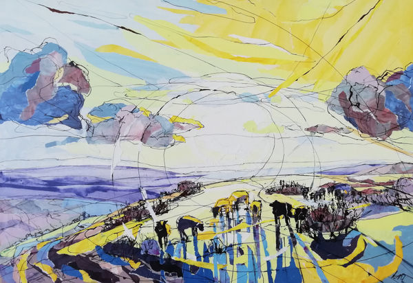 Welsh landscape painting