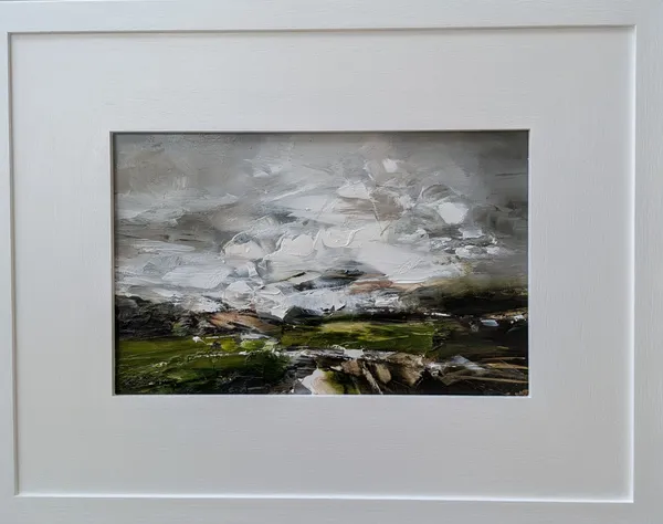 Contemporary painting of Offas dyke path