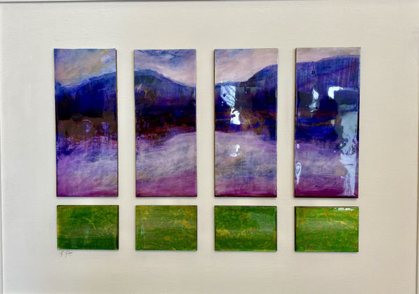 Purple abstract painting