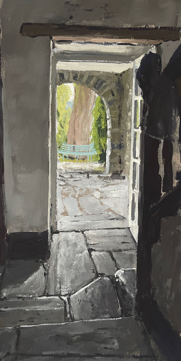 Plas Brondanw. Basement doorway