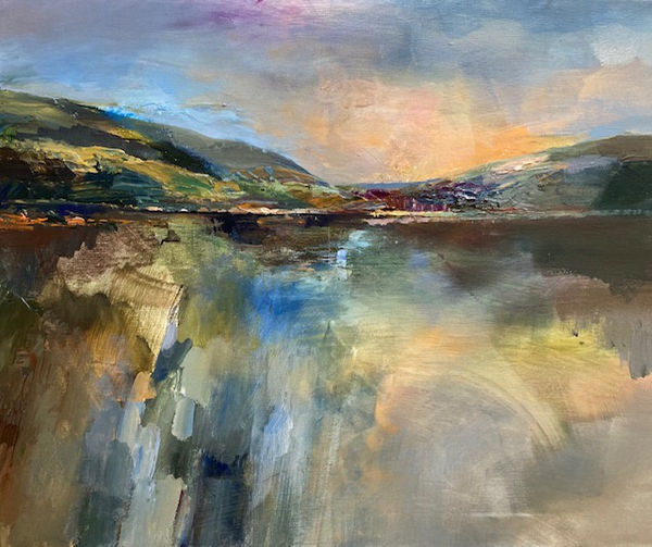 Welsh landscape oil painting