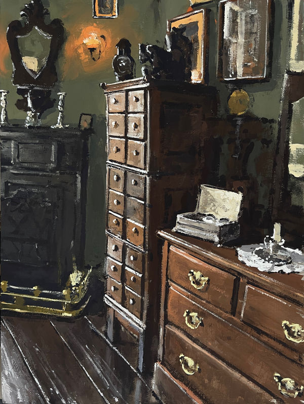 221b Baker St, bedroom drawers