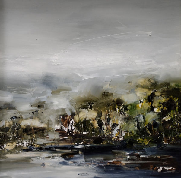 Wye valley oil painting