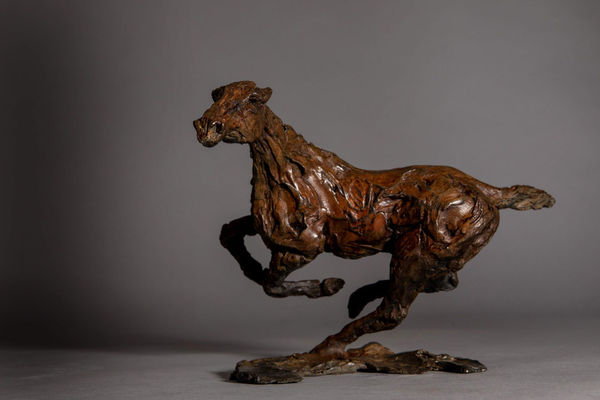 Bronze horse sculpture