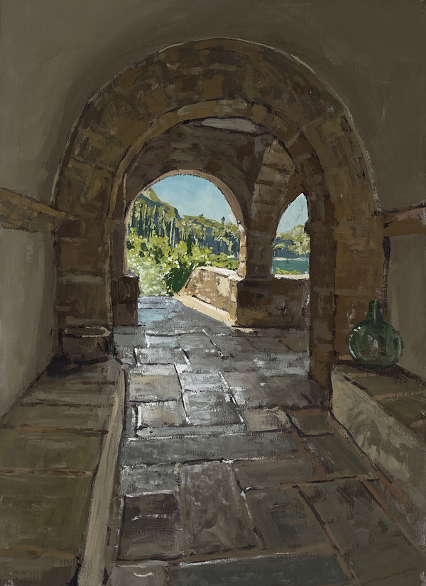 Leigh fermors villa painting