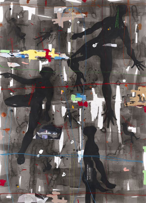 Nù Barreto Entre le rouge du fil et le fil rouge (dyptique), 2016