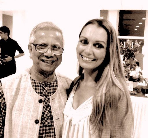 Mohammad Yunus and Kristine Oustrup Laureijs