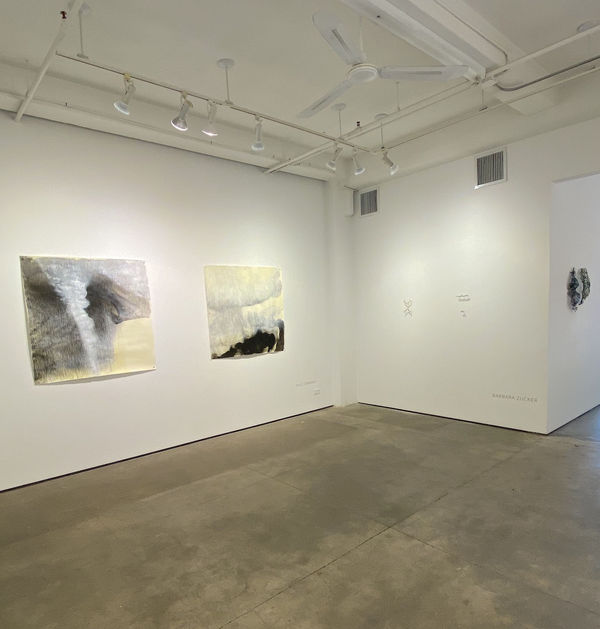 Installation shot of group exhibition "Soundings"