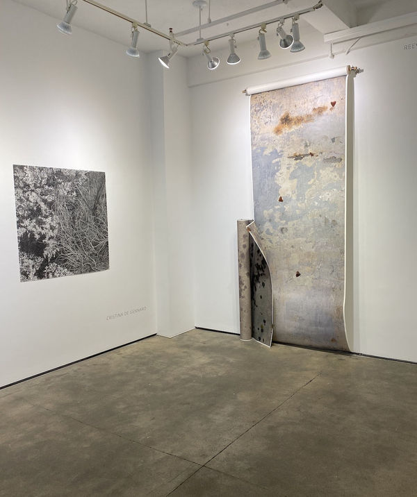 Installation shot of group exhibition "Soundings"