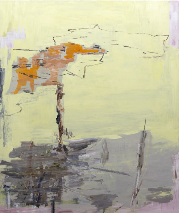 60 by 50 oil on canvas by Deborah Dancy with dull color