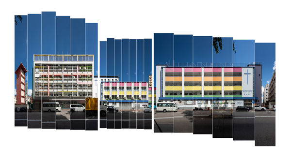 Mark Panckhurst, 3 Architectural Facades, To Kwa Wan, Hong Kong, 2020