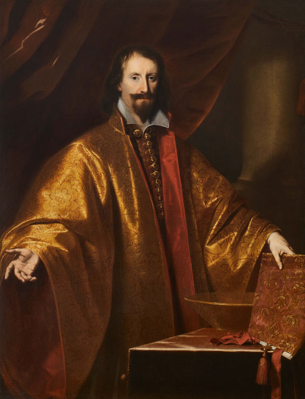 Nicolas Régnier (Maubeuge, 1591 &ndash; Venezia, 1667) Ritratto di dignitario veneziano (Procuratore di San Marco?) Olio su tela, 138 x 107 cm Bibliografia: inedito