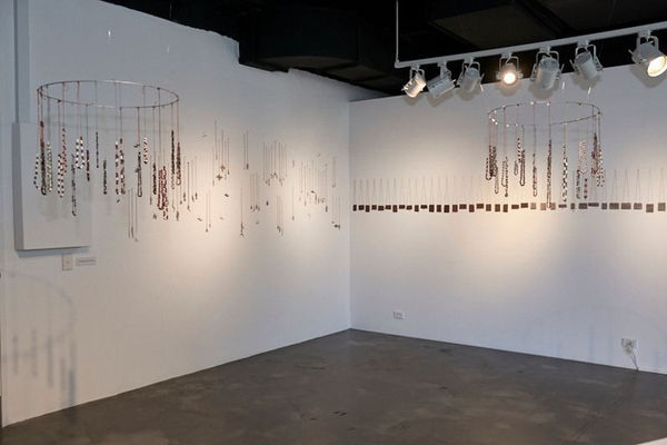 Buku-Larrnggay Mulka & The Indigenous Jewellery Project: exhibition installation, Australian Design Centre. Image Simon Cardwell