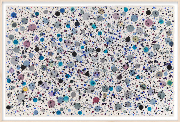 Landon Mackenzie Hummingbird (Paper) III, 2024 acrylic, watercolour, ink, and gesso on BFK Reeves Rag paper 29 x 44 in.