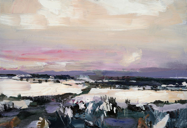 winter sunset by simon andrew