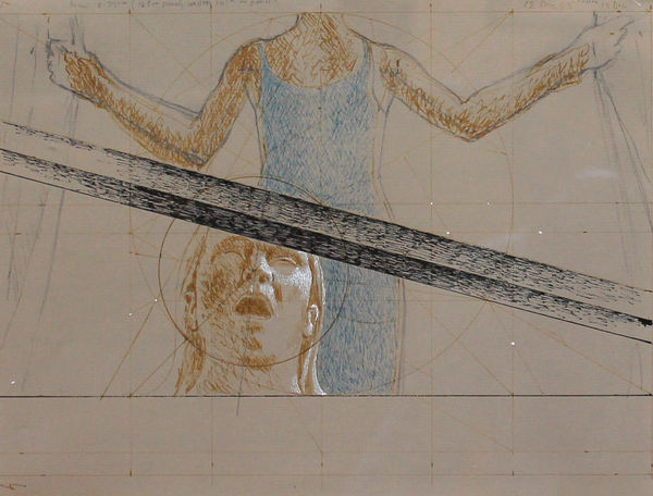 ALEX COLVILLE, Study for Singer, 12, 15 Dec. 1985