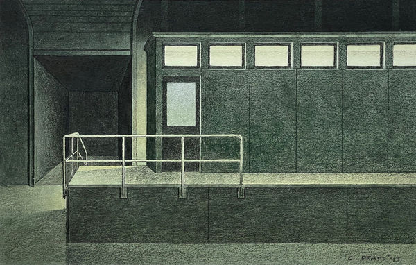 CHRISTOPHER PRATT, Freight Shed Office (Study for Freight Shed), 1993
