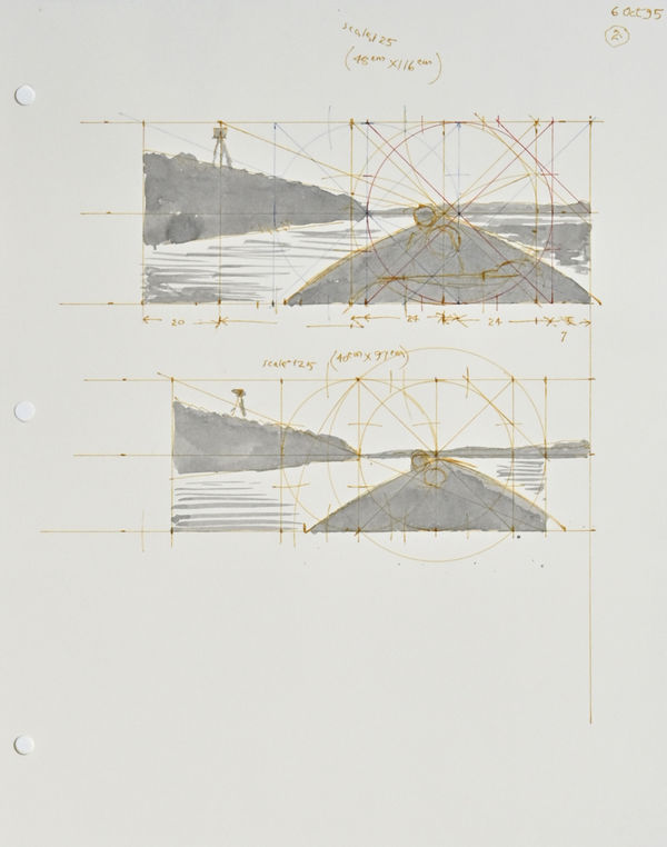 ALEX COLVILLE, Study for On a River, 6 October 1995