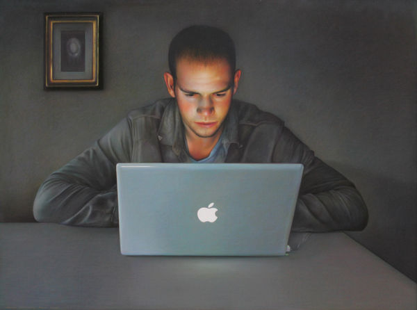 boy with an apple by andrew hemingway
