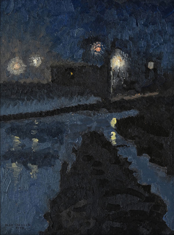 ALEX COLVILLE, Night Scene, 1939