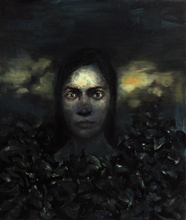 Her Eyes Oil On Panel 17X20Cm 2017