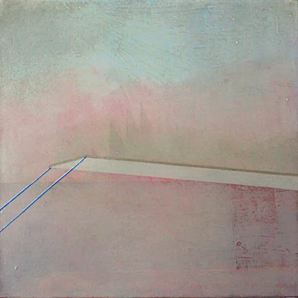 Gillian Lawler Platform III Oil on canvas 40 x 40 cm