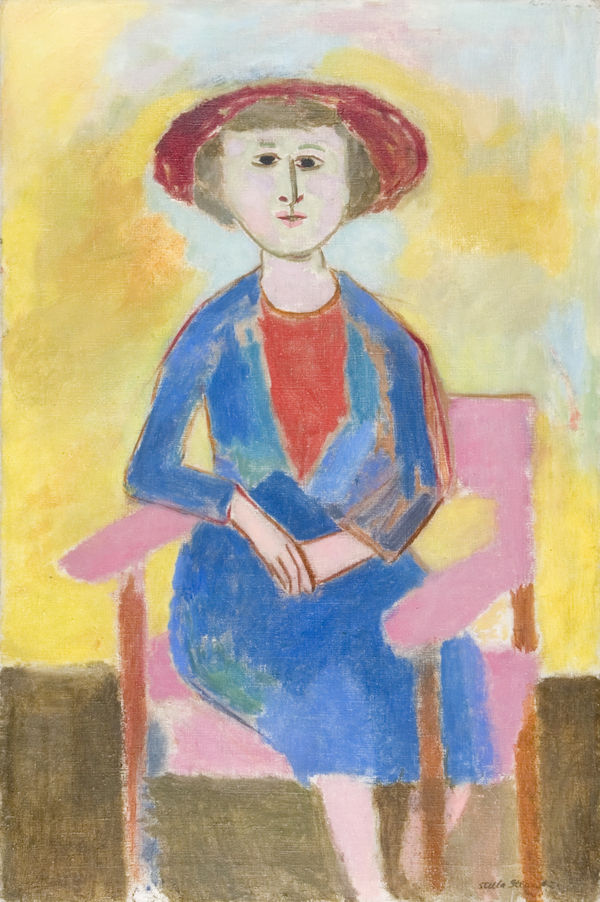 The Pink Chair Signed and dated 1952 Oil on canvas 36 x 24 inches