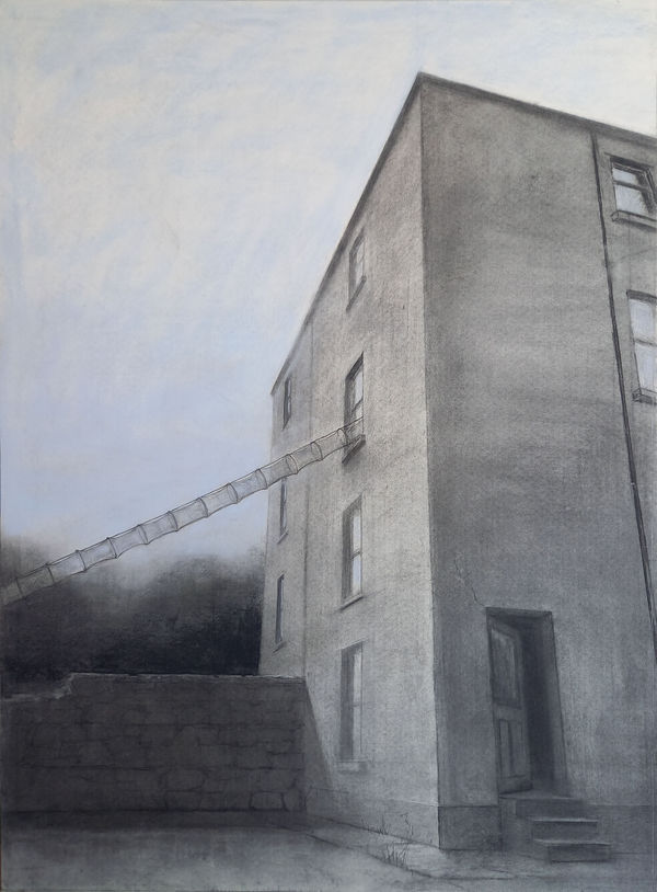Maeve McCarthy First viewing Charcoal on paper 135 x 101 cm