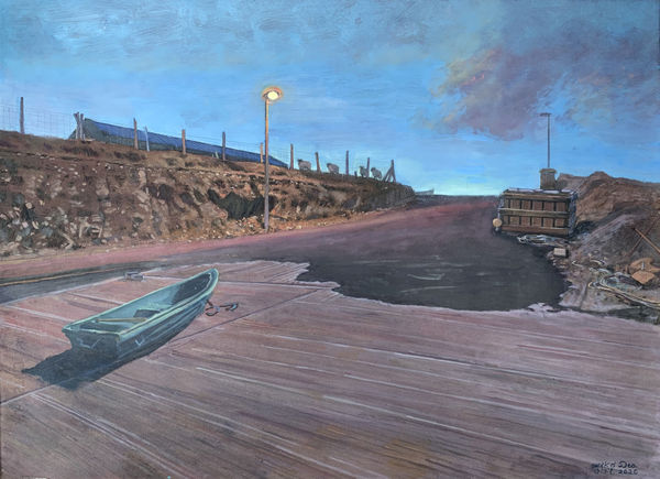 Mick O'Dea, The pier at dusk, 2020