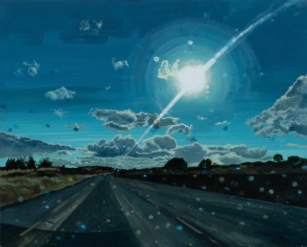 Catherine Barron The way home Acrylic ink on gesso panel 20 x 25 cm