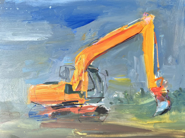 Gabhann Dunne Bog hero Oil on gesso panel 18 x 24cm