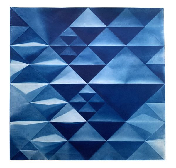 Fritz Horstman - Folded Cyanotype 220, 2023