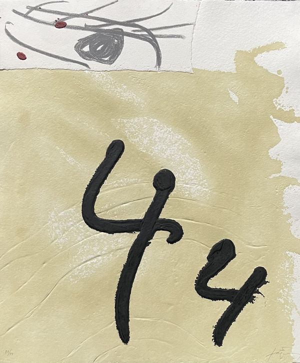 Antoni Tapies (Editions), Aiguafort amb collage, 1989