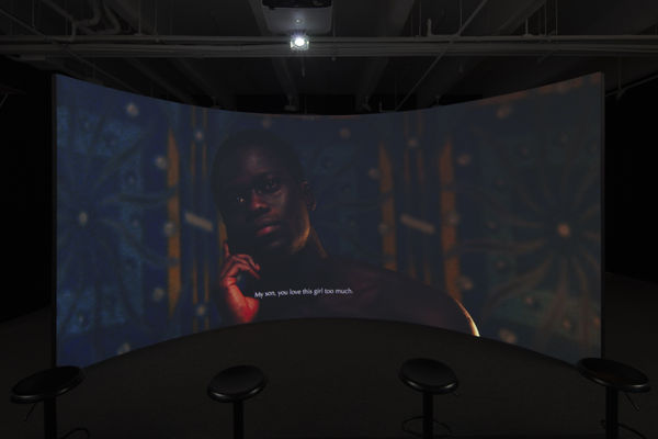 Installation view: Terence Nance, Univitellin, 2016.