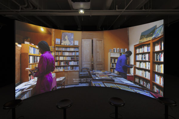 Installation view: Terence Nance, Univitellin, 2016.