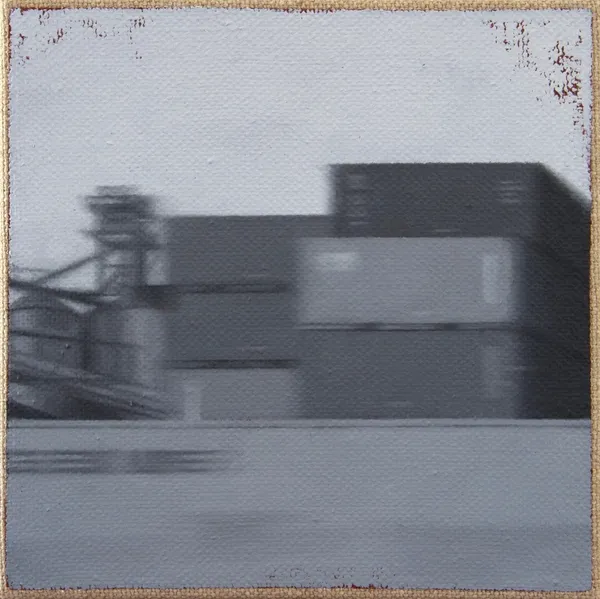 Peripheral View 1 2018 Oil And Acrylic On Linen 30 X 30Cm Copy