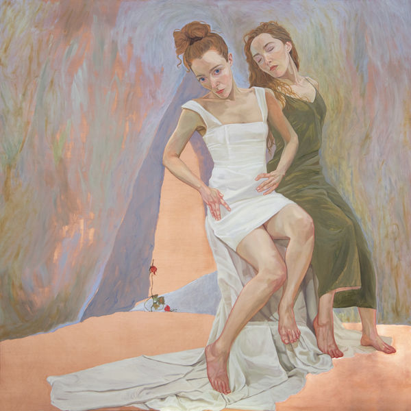 Natasha Walsh The Voyeur (formerly Untitled), 2023 oil on copper 60 x 60 cm