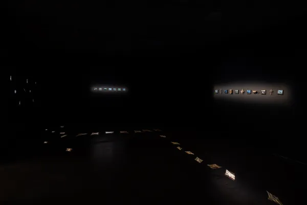 Installation view, &lsquo;James Tylor: Turrangka&hellip;in the shadows&rsquo;, UNSW Galleries, Sydney 2023 Photography: Jacquie Manning