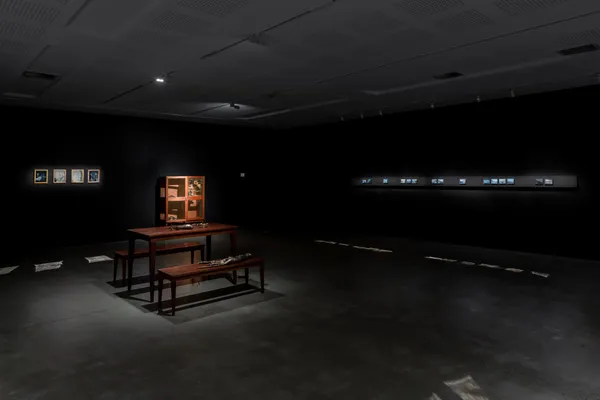 Installation view, &lsquo;James Tylor: Turrangka&hellip;in the shadows&rsquo;, UNSW Galleries, Sydney 2023 Photography: Jacquie Manning