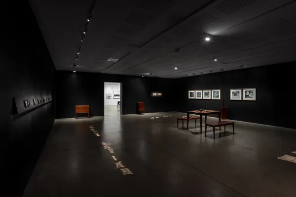 Installation view, &lsquo;James Tylor: Turrangka&hellip;in the shadows&rsquo;, UNSW Galleries, Sydney 2023 Photography: Jacquie Manning