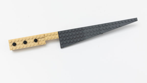 CLAIRE HEALY & SEAN CORDEIRO Knife, 2023 recontexualised lego 2 x 30.2 x 4 cm