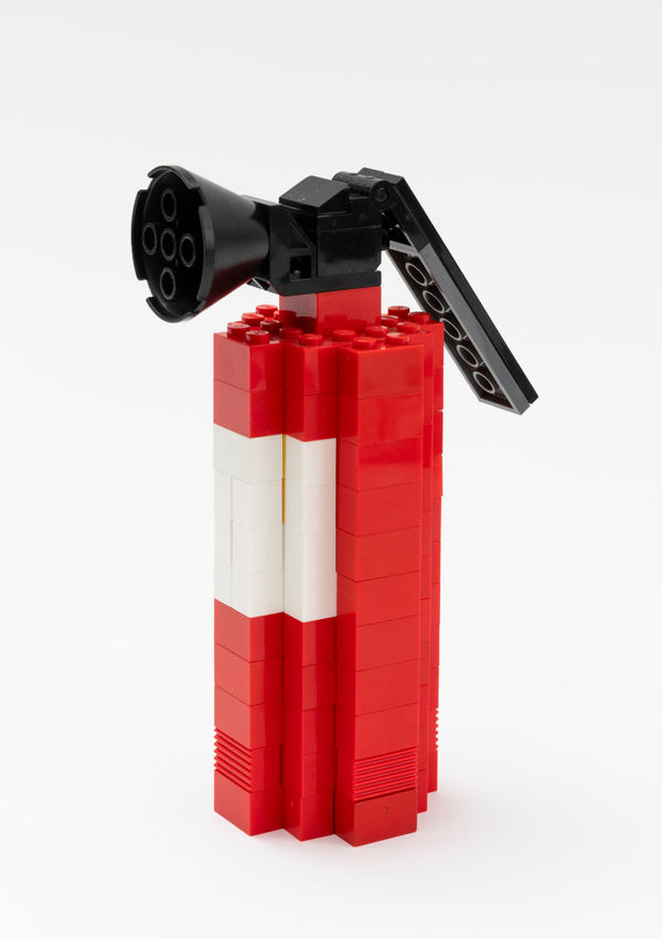 CLAIRE HEALY & SEAN CORDEIRO Bear Spray, 2023 recontexualised lego 14.5 x 4.7 x 9 cm